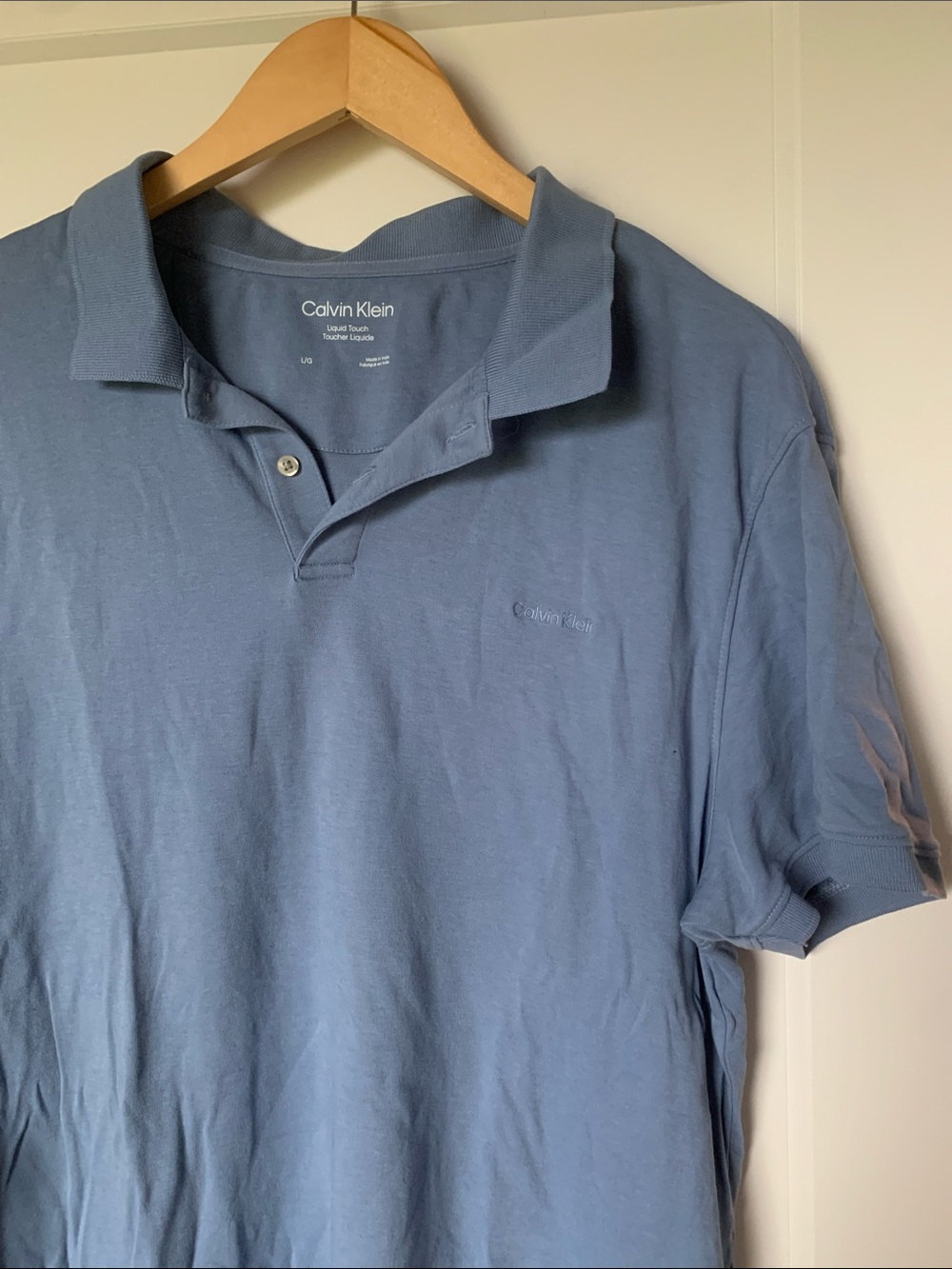 Calvin Klein Men’s Dusty Blue Polo Shirt